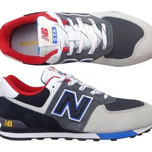 New Balance 574 'Black Grey Royal'  kids size 13